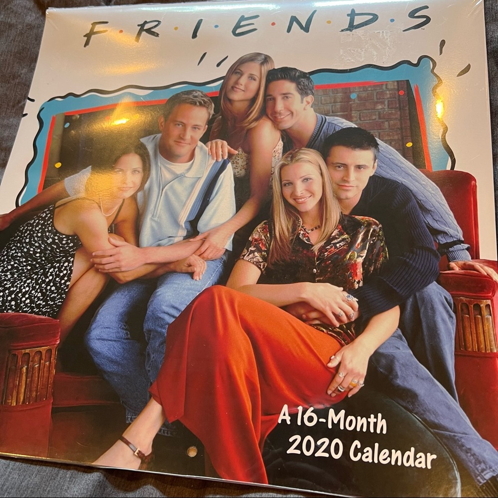 NWT Friends 2020 Calendar 90s TV Sitcom Comedy Jennifer Anniston Matthew Perry - Picture 2 of 4